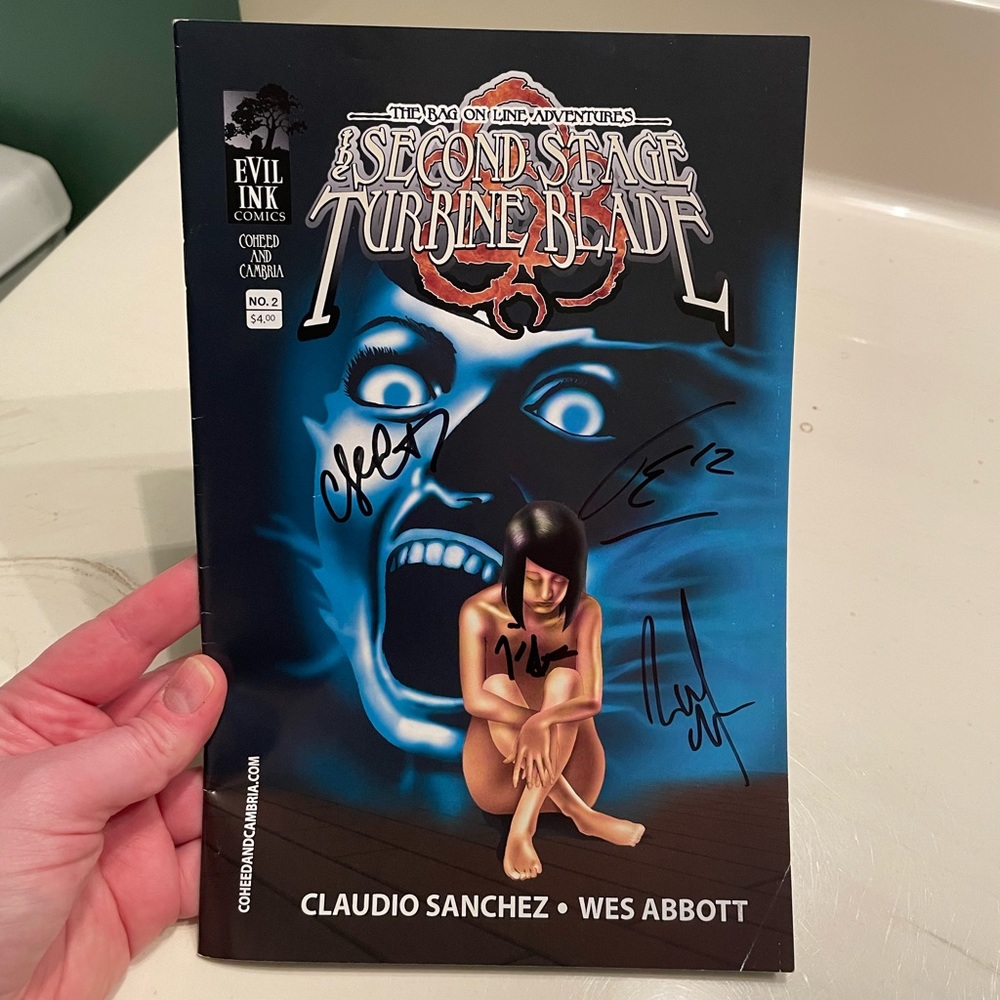 SIGNED copy of The Second Stage Turbine Blade Comic (Coheed and Cambria)